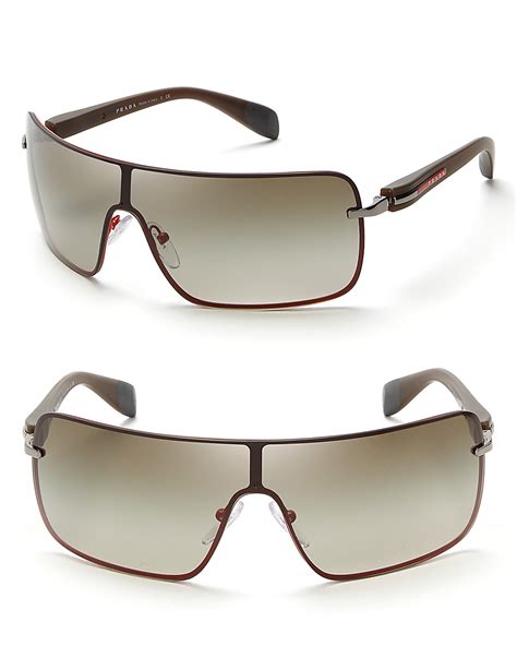 mens prada shield sunglasses|prada shield sunglasses women.